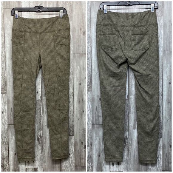 Athleta Metro Criss Cross High Waist Legging Green M - Picture 2 of 7